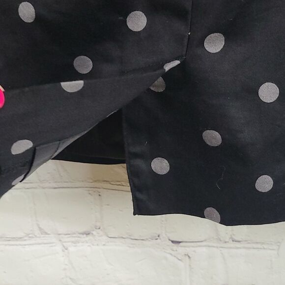 LOFT Black/Gray Polka Dot Straight Pencil Skirt Career Office Work Size 2 New - Picture 6 of 9